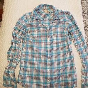 Blue j.crew flannel
